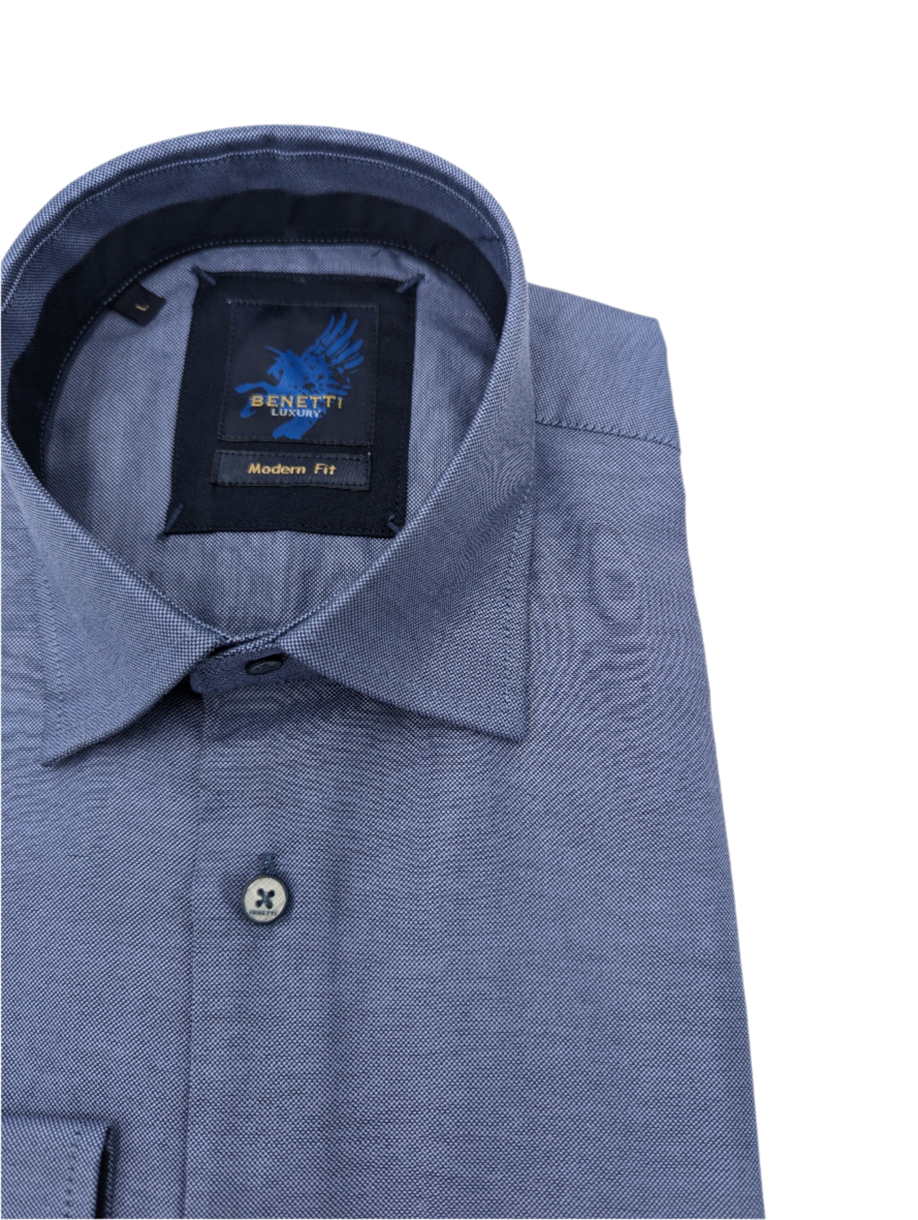 BENETTI Hogan Casual Denim Shirt Denim detail view