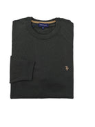 tom penn Tom Penn Dark Khaki Crew Knit Dark Khaki front view