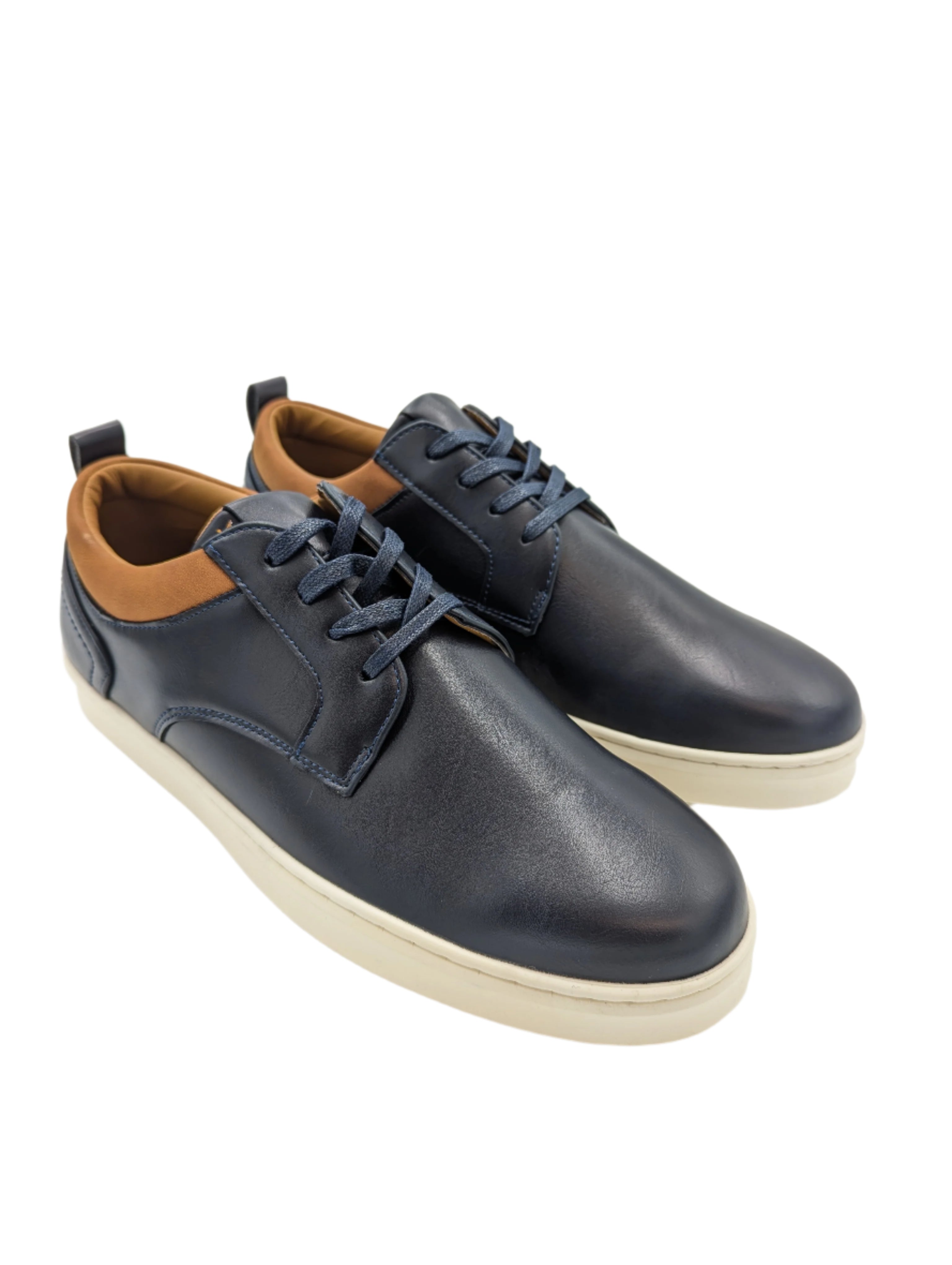 6TH SENSE Denver Lace Up Navy Shoe Navy front view