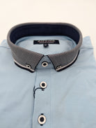 ADVISE Advise Polo Knitted Collar Sky detail view