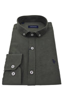 tom penn Tom Penn Long Sleeve Khaki Shirt Khaki front view