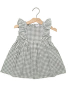 NAME IT Halmi Grey Spencer Dress Aqua Gray front view