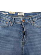 Button fly detail on Jake 783 bootcut jeans