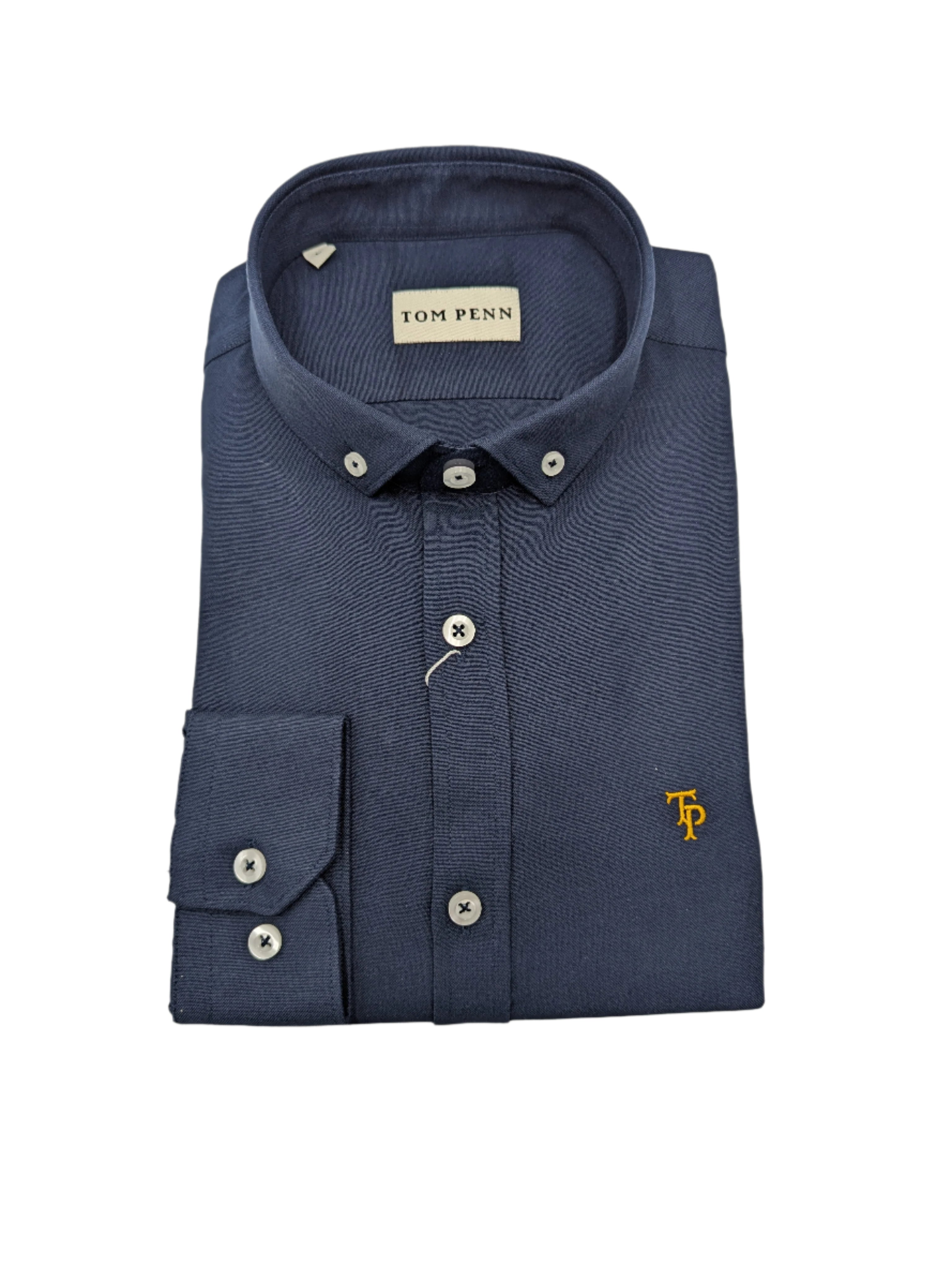 tom penn Tom Penn Slim fit PL Navy Shirt PL Navy front view