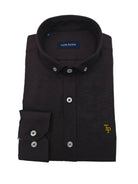 tom penn Tom Penn Long Sleeve Burgundy Shirt Burgundy model front view