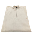 tom penn Tom Penn Ecru 1/4 Zip Knit Ecru detail view
