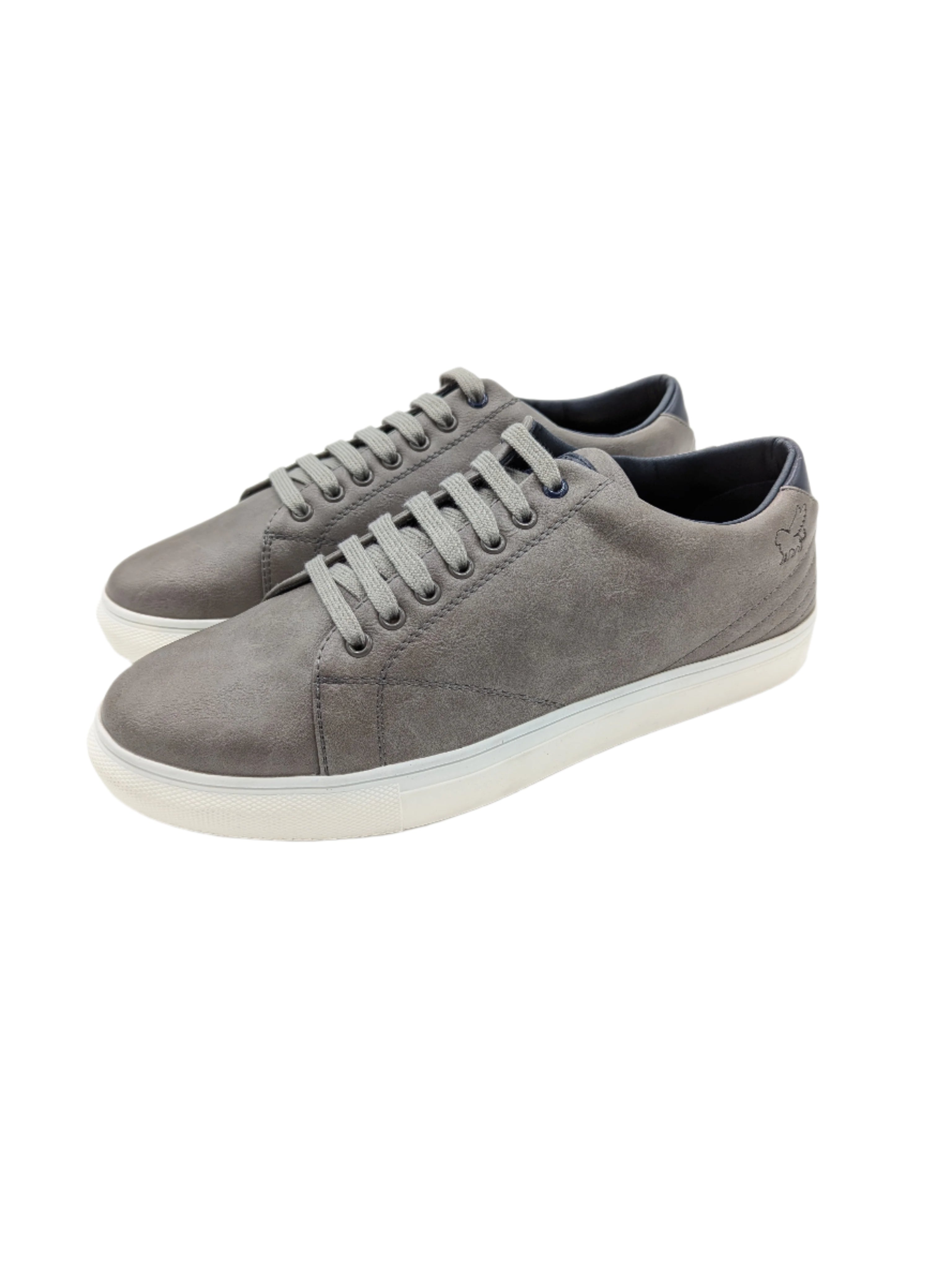 Basel Slate Grey Trainer-Side view