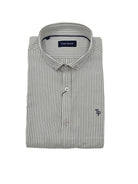 tom penn Tom Penn Green Stripe Long Sleeve Shirt Green front view