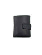 GILT EDGE Button Wallet - Black/Multi Black/Multi model front view