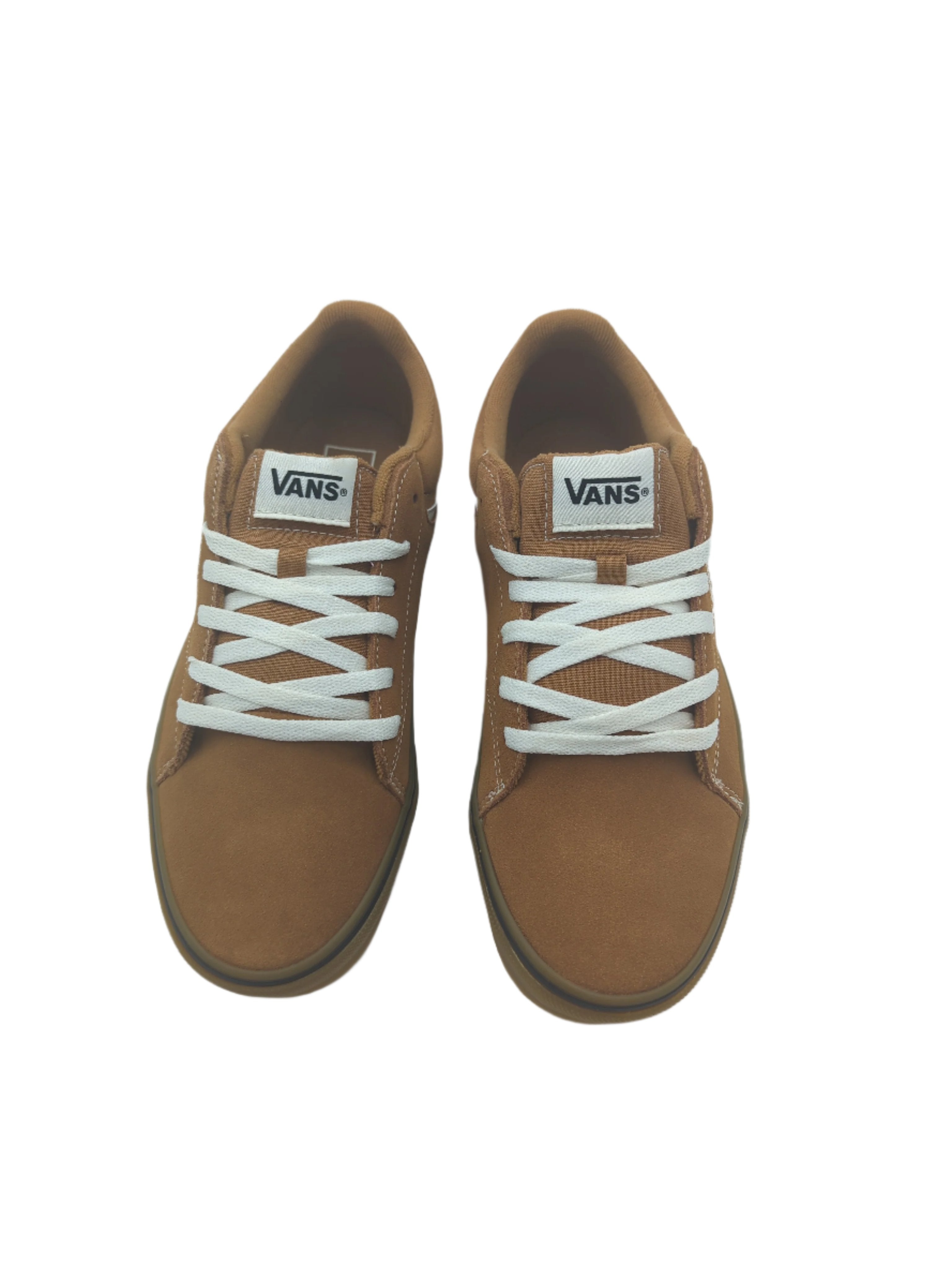 Seldon Brown Suede Trainer-Top down