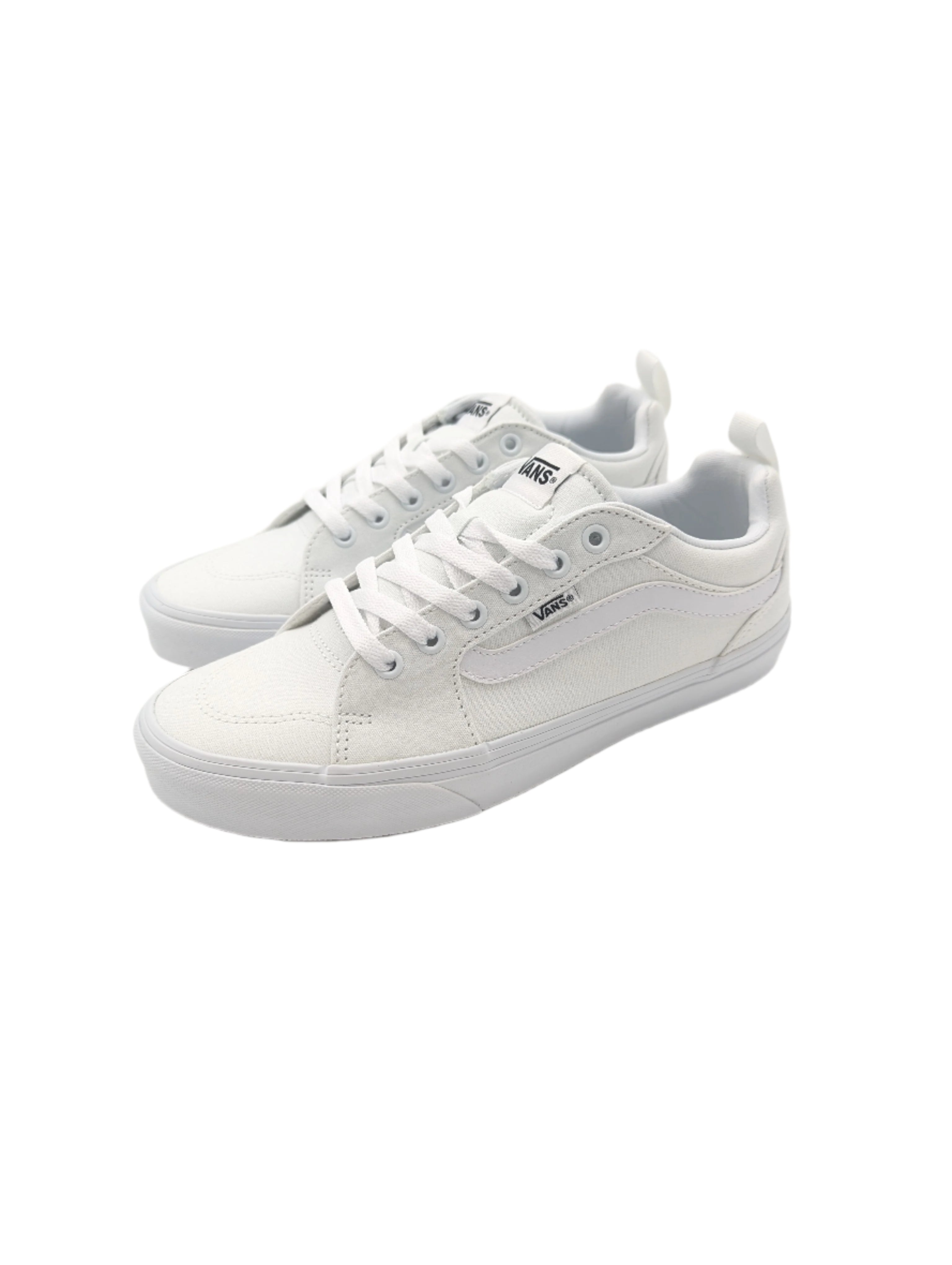 Filmore Canvas White/White Trainers-Side view