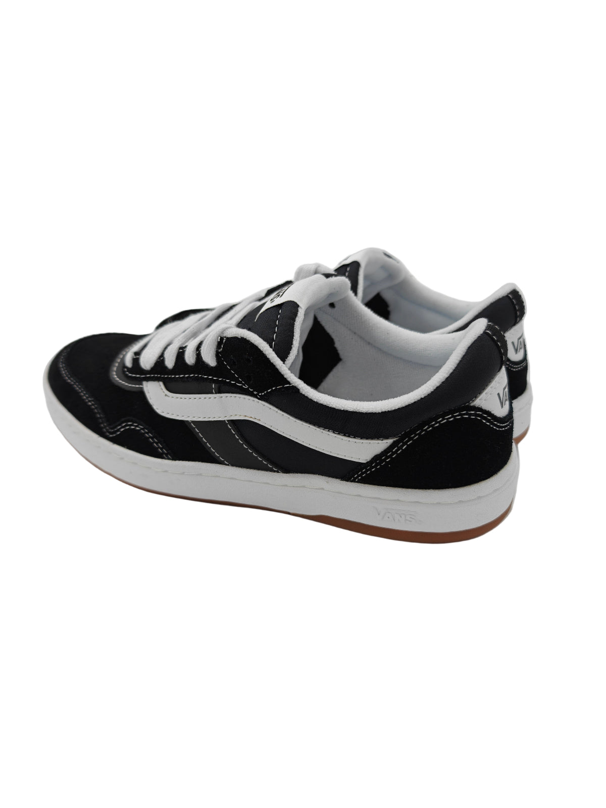 Black and white sneaker on a white background