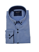 Advise Advise Blue Double Collar Shirt BLUE front view