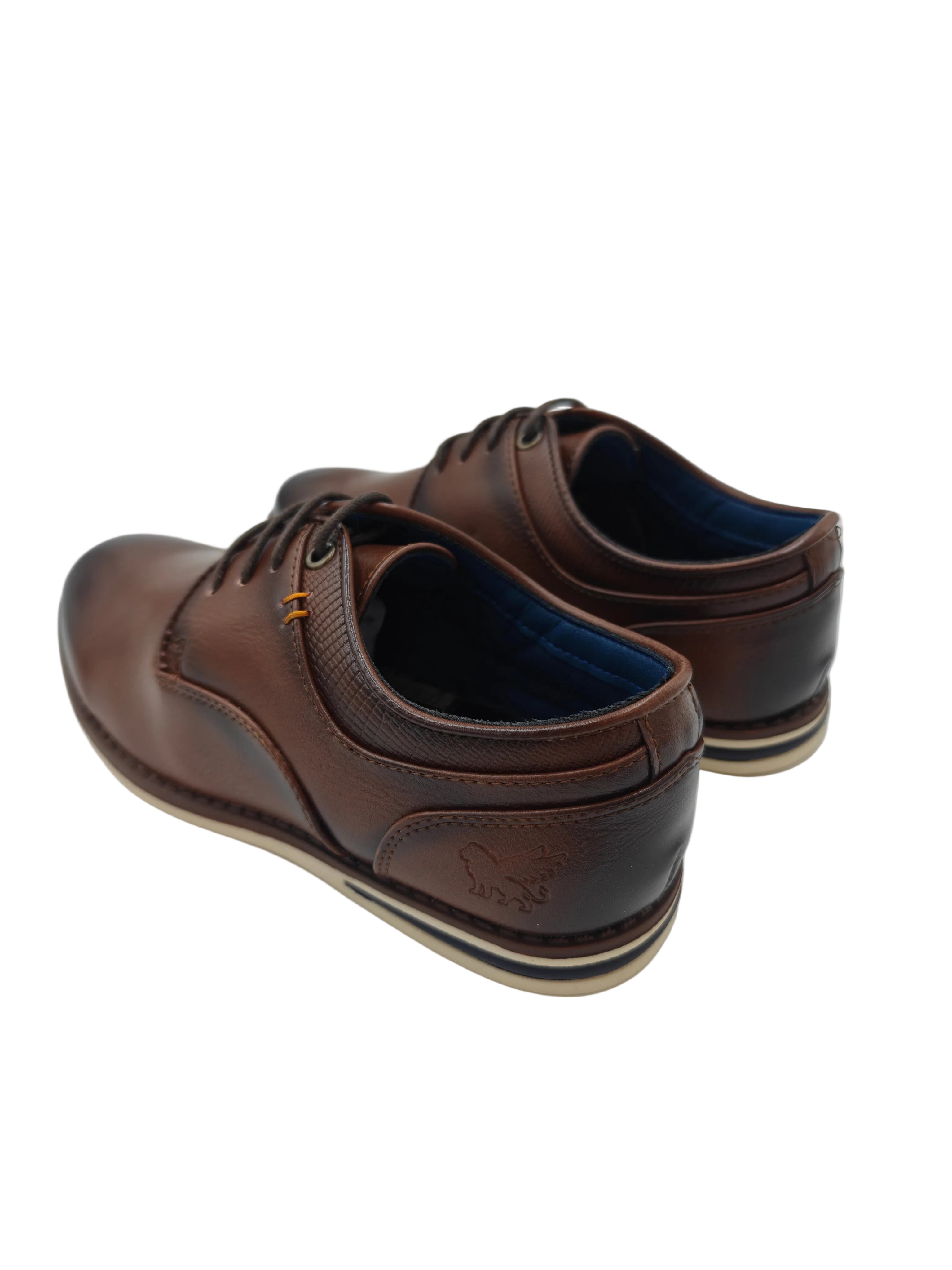 Marcozzi Boyswear Boys Malta Cognac Shoe Cognac back view