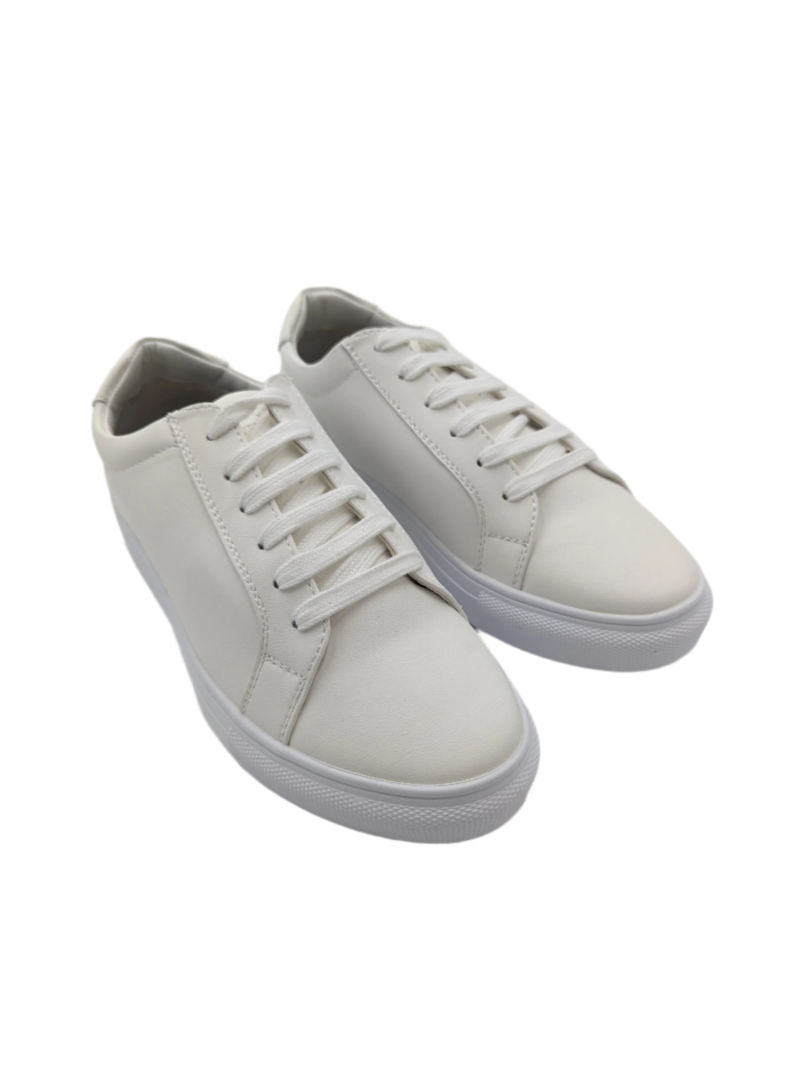 Geneva Kids White Trainer-Side view