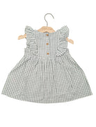 NAME IT Halmi Grey Spencer Dress Aqua Gray back view