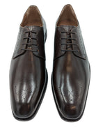 BENETTI Thomas Brown Leather Brogue Toe Shoe BROWN model front view