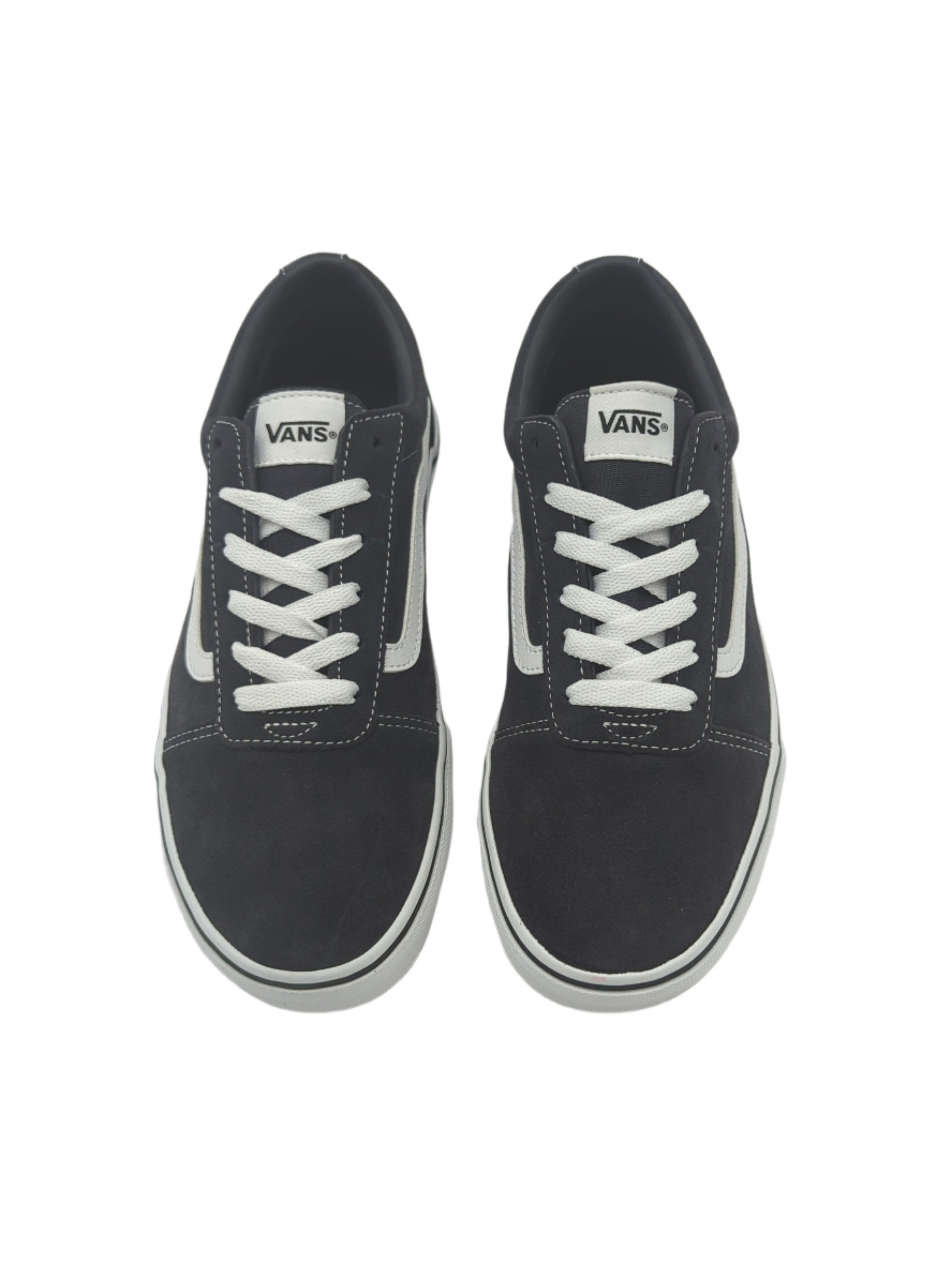 Boys Ward Suede  Dark Grey Sneaker-Top down view