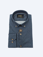 6TH SENSE Button Down Navy Blue Shirt NAVY BLUE front view