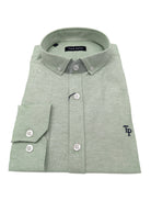 tom penn Tom Penn Slim fit Button Down Apple Shirt Apple model front view