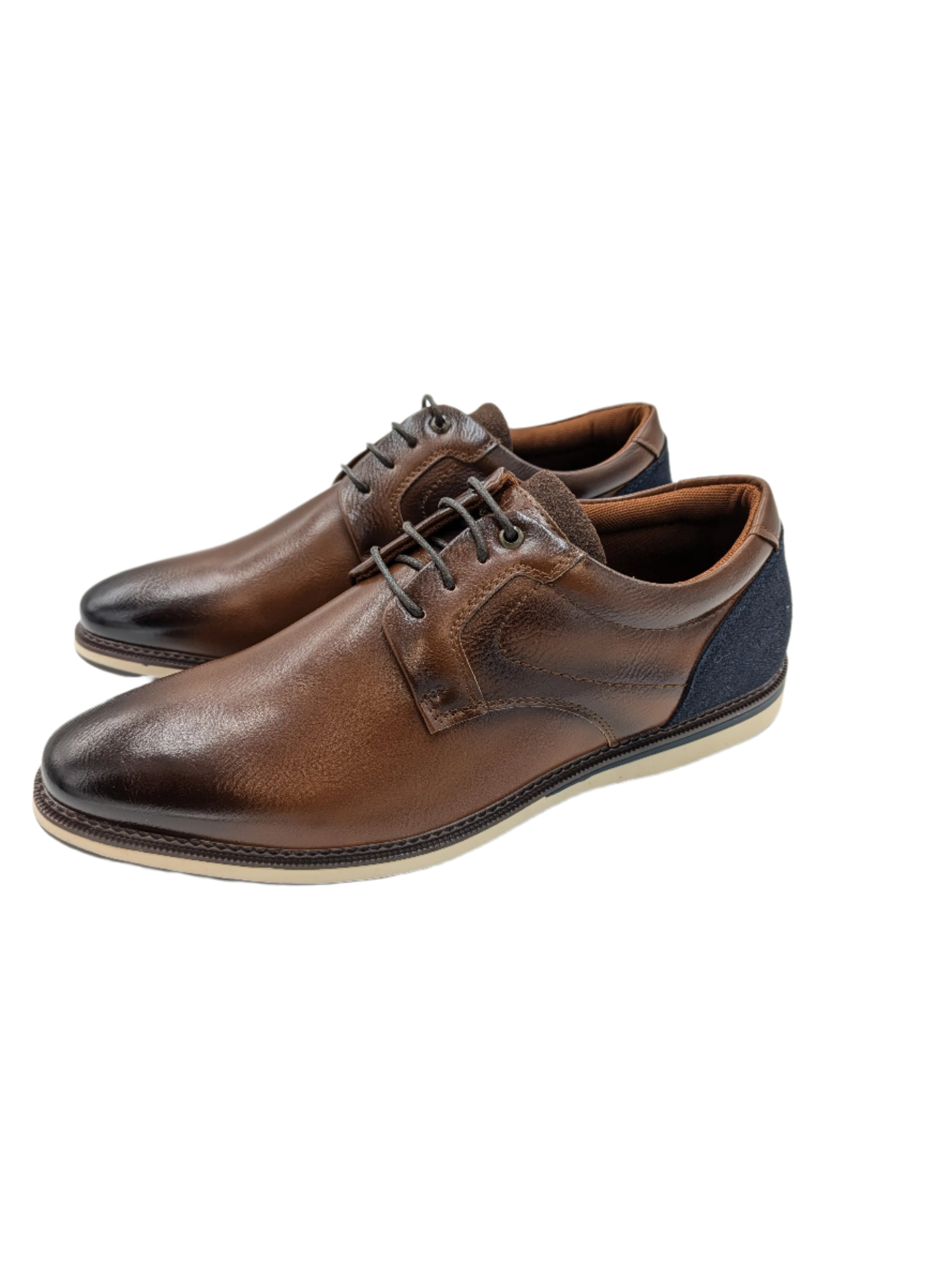 Santiago Cognac Shoe-Side view
