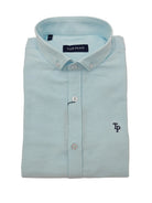 tom penn Tom Penn Ocean 1 Oxford Long Sleeve Shirt Ocean1 front view