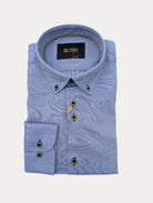 6TH SENSE Button Down Lyocell Shirt BLUE front view