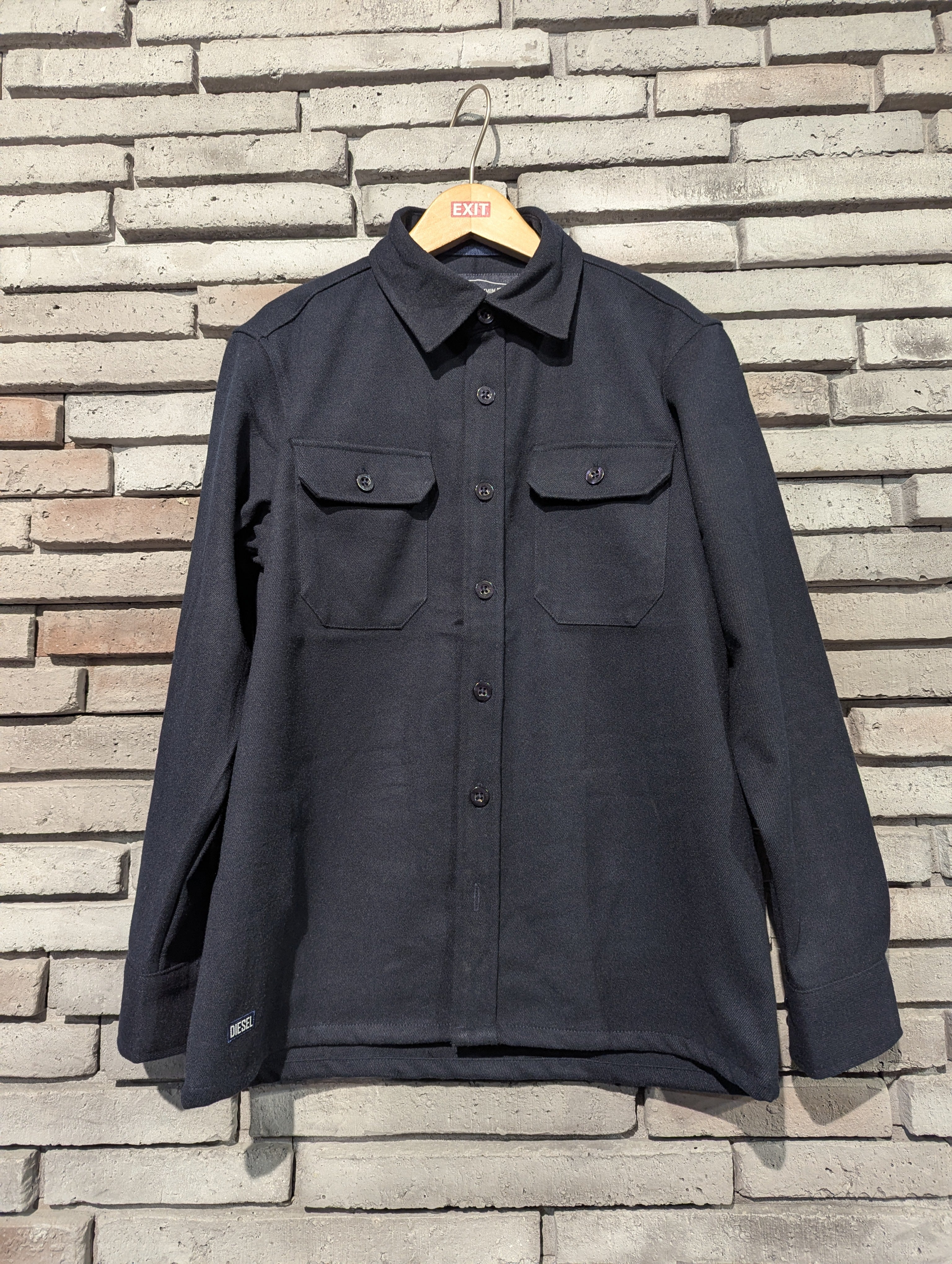 DIESEL KIDS Duncan Navy Overshirt Navy detail view