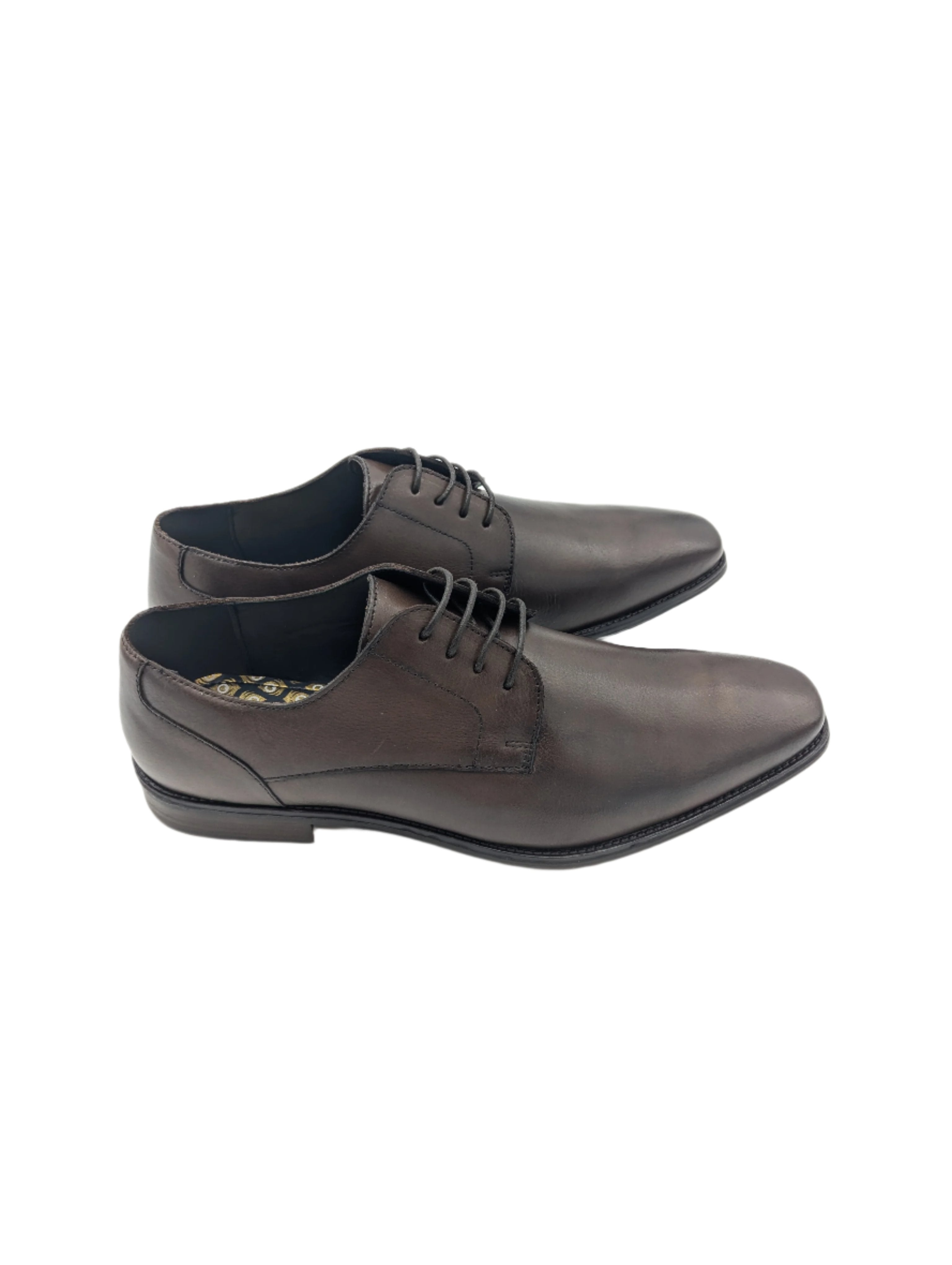 Falcon Brown Leather Shoe-Side view