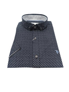 tom penn Tom Penn Navy Short Sleeve Shirt Navy model front view