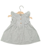 NAME IT Halmi Grey Spencer Dress Aqua Gray model front view