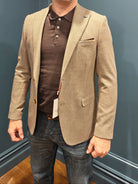 BENETTI Keen Brown Blazer Jacket BROWN back view