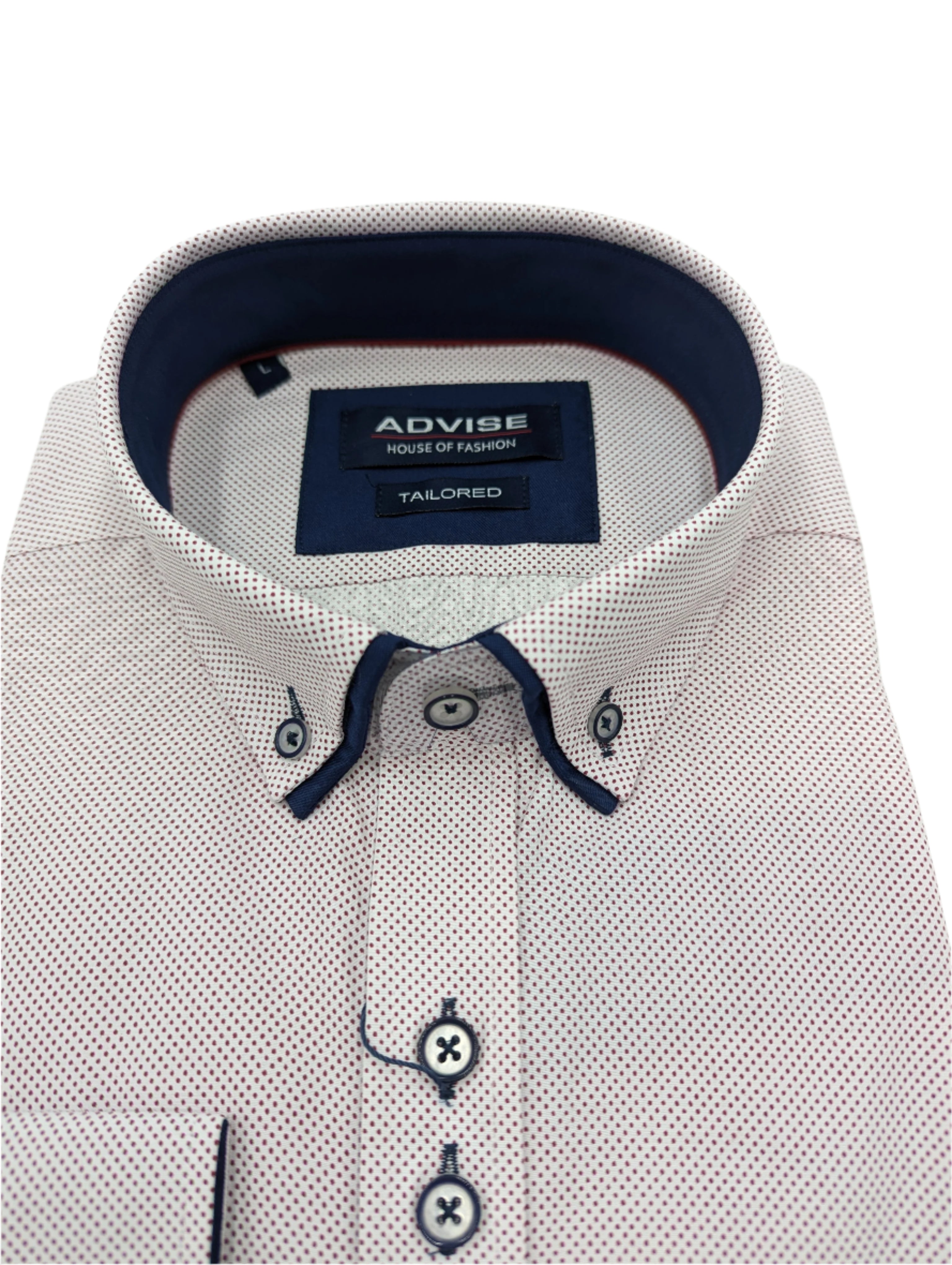 Advise Red Shirt-Collar detail