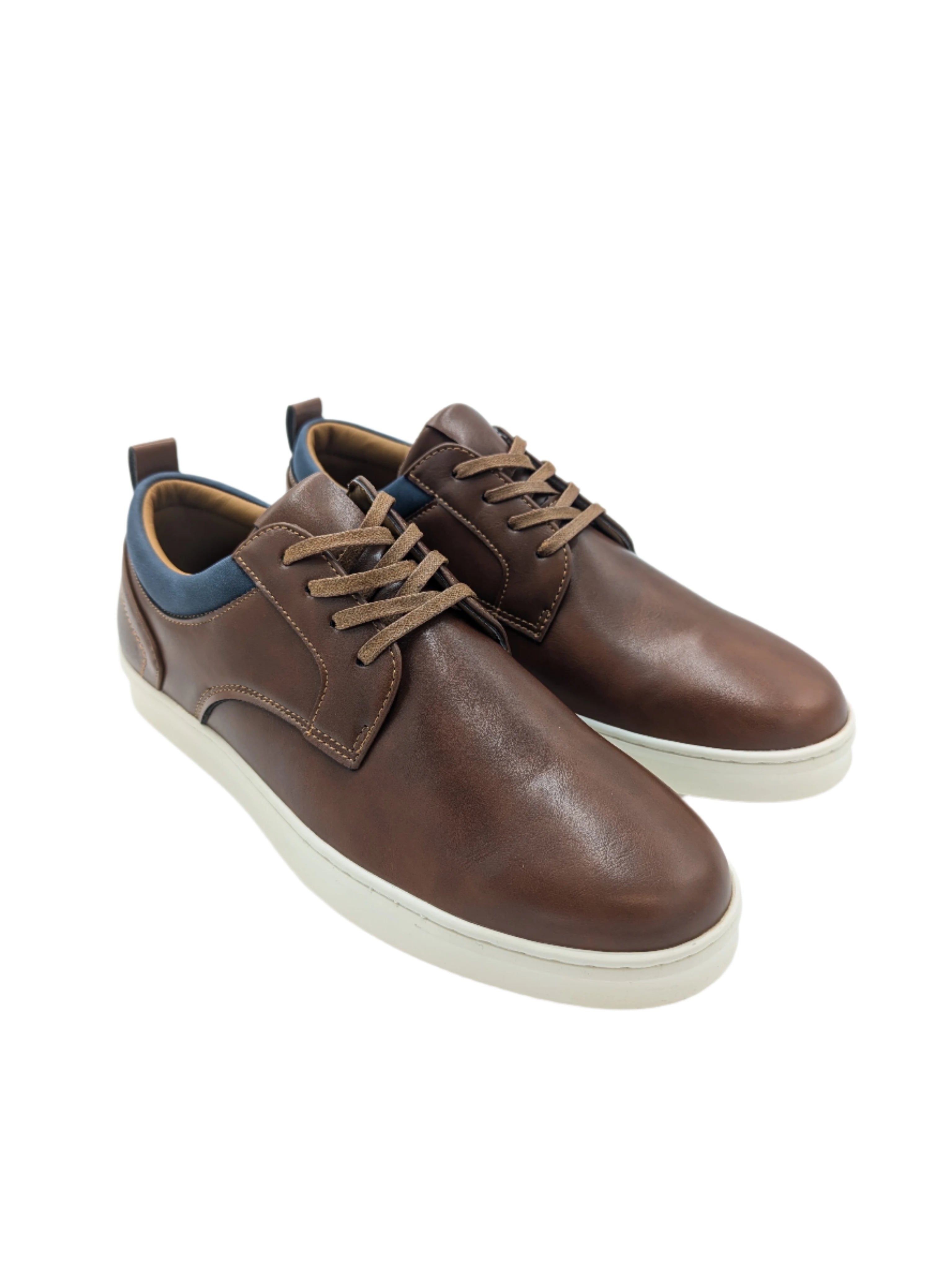 6TH SENSE Denver Lace Up Brown Shoe Brown front view