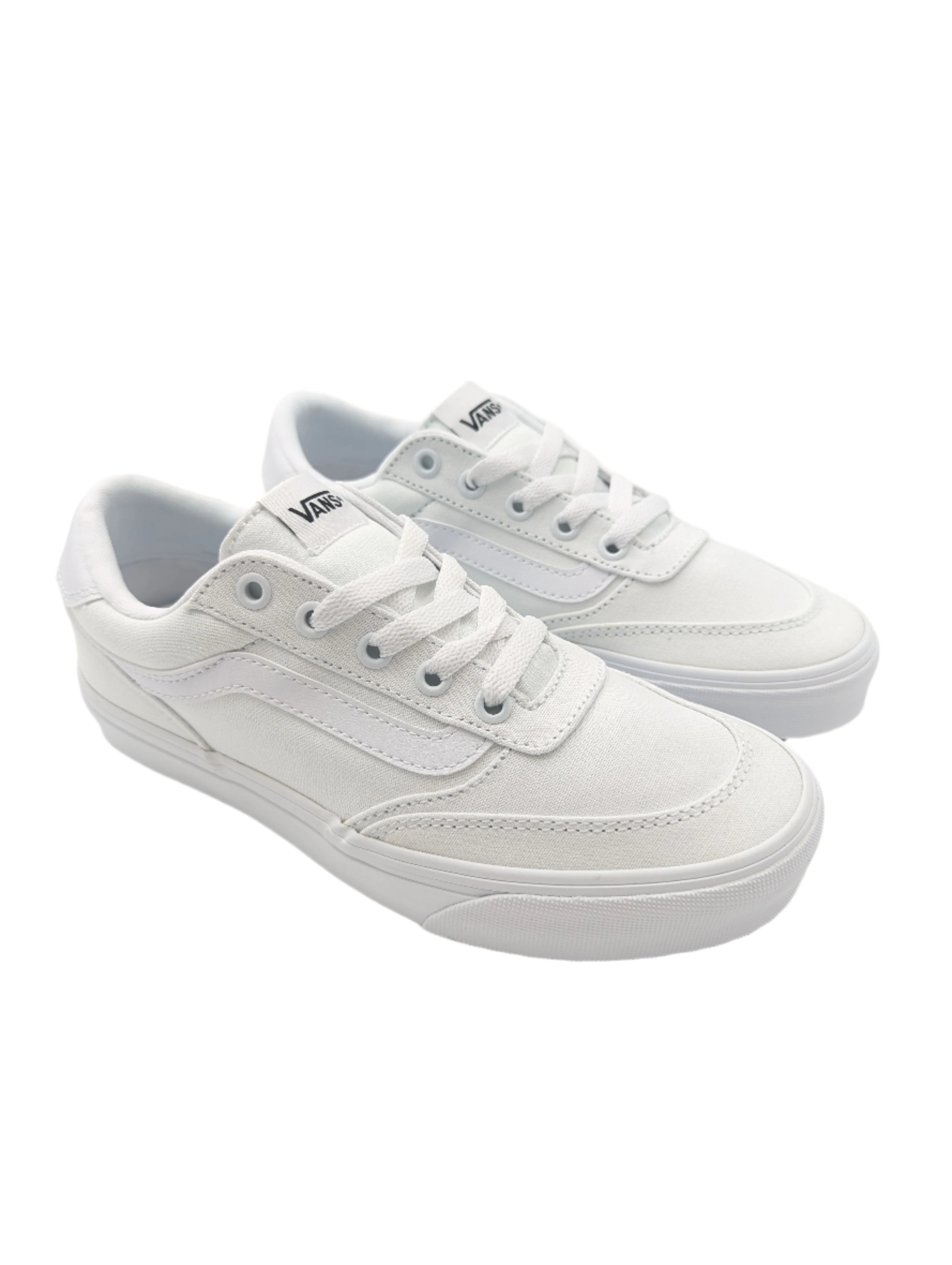 Vans Womens Brooklyn White Ladies Trainer White front view