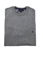 tom penn Tom Penn Grey Crew Knit Grey front view