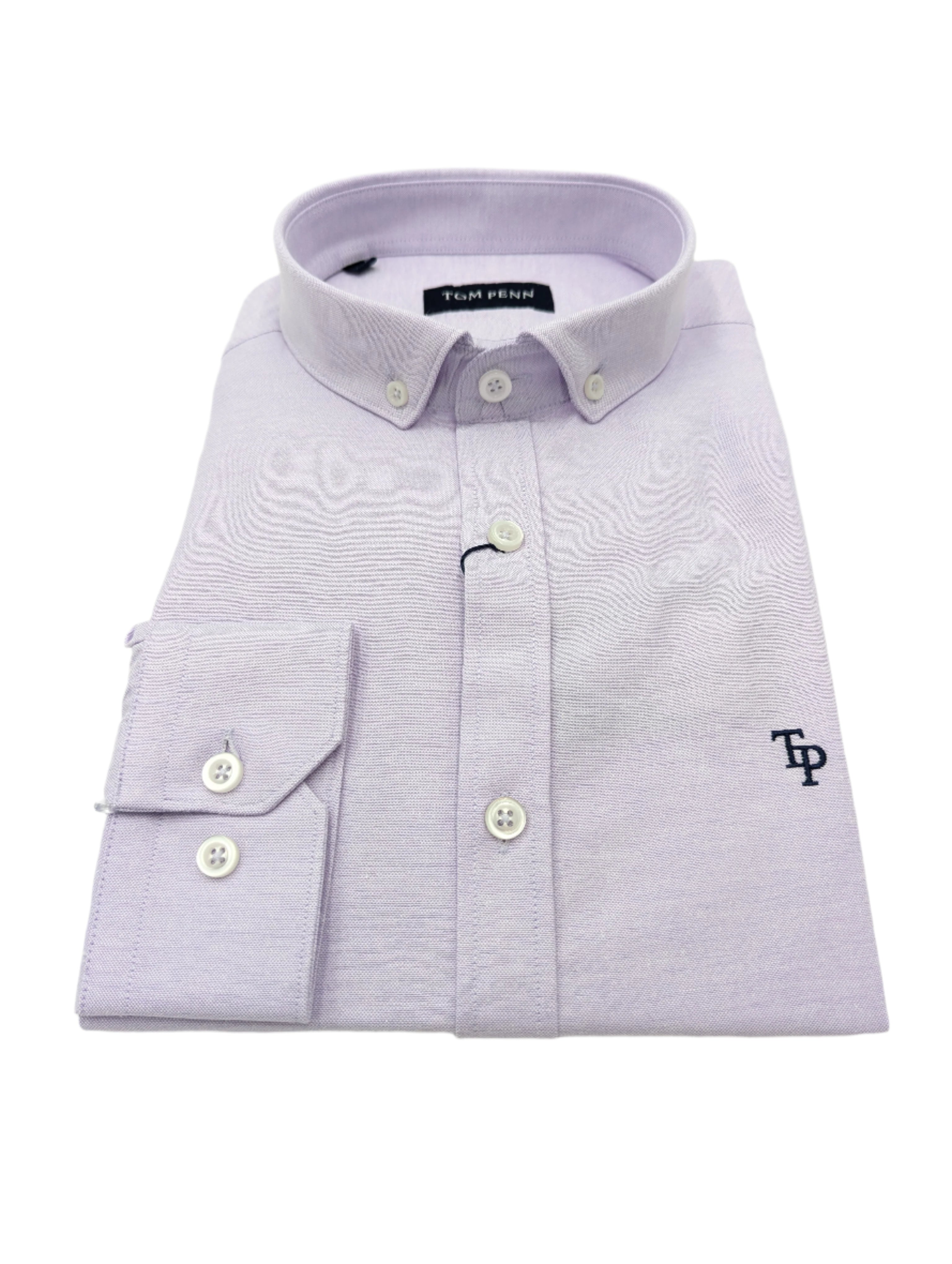 tom penn Tom Penn Long Sleeve Lilac Shirt LILAC back view