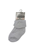 Baby white christening socks with white cross detail