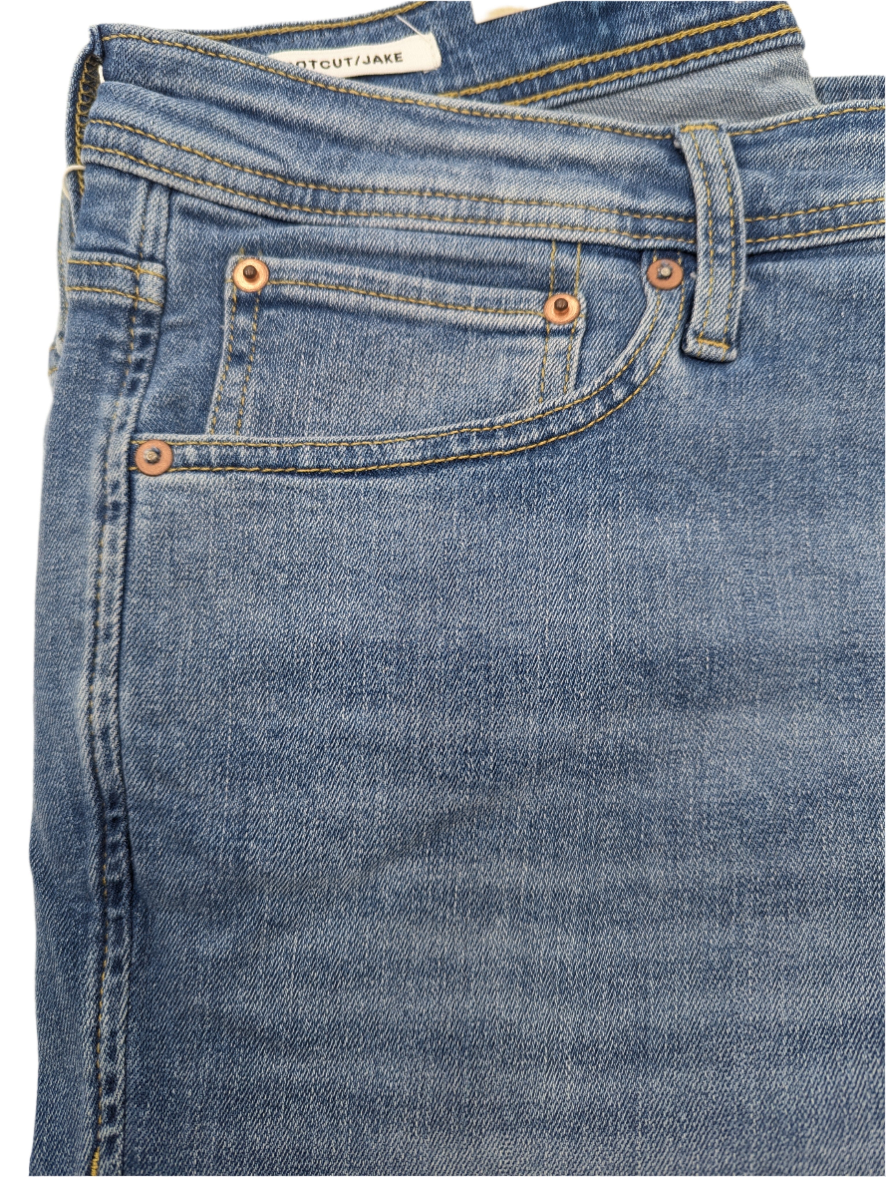 Coin pocket detail on Jack and Jones Jake 783 jeans