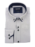 ADVISE Advise Grey Double Collar Shirt GREY front view