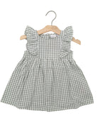 NAME IT Halmi Grey Spencer Dress Aqua Gray detail view
