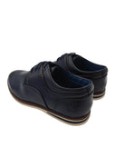 Marcozzi Boyswear Boys Malta Midnight Blue Shoe MIDNIGHT BLUE flat front view