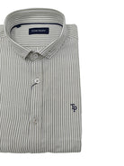 tom penn Tom Penn Green Stripe Long Sleeve Shirt Green detail view