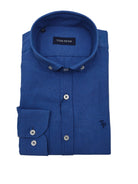 tom penn Tom Penn Long Sleeve Cobalt Shirt COBALT model front view
