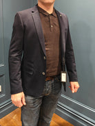 6TH SENSE Quest Navy Sports Jacket Navy front view