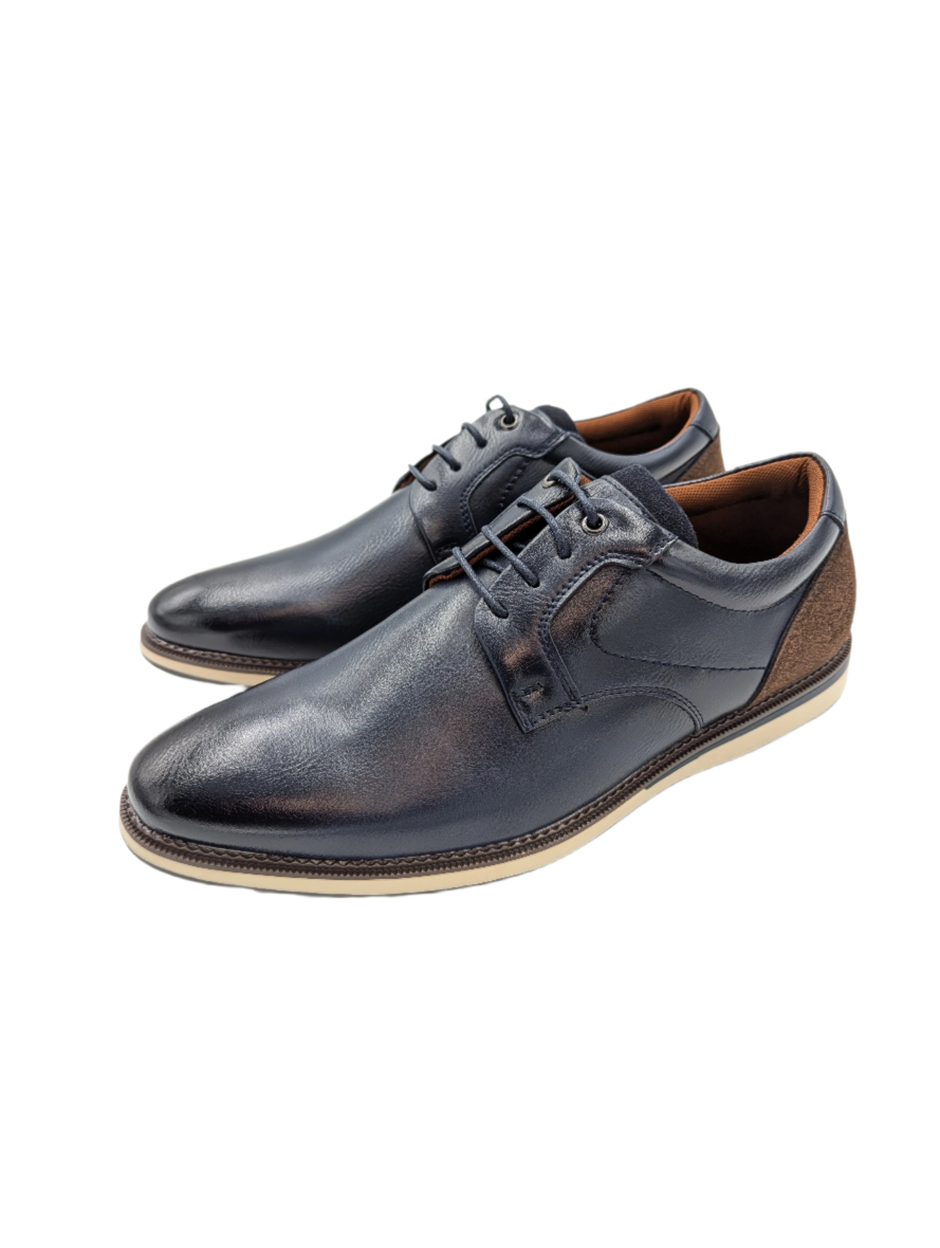 Santiago Midnight Blue Shoe-Side view