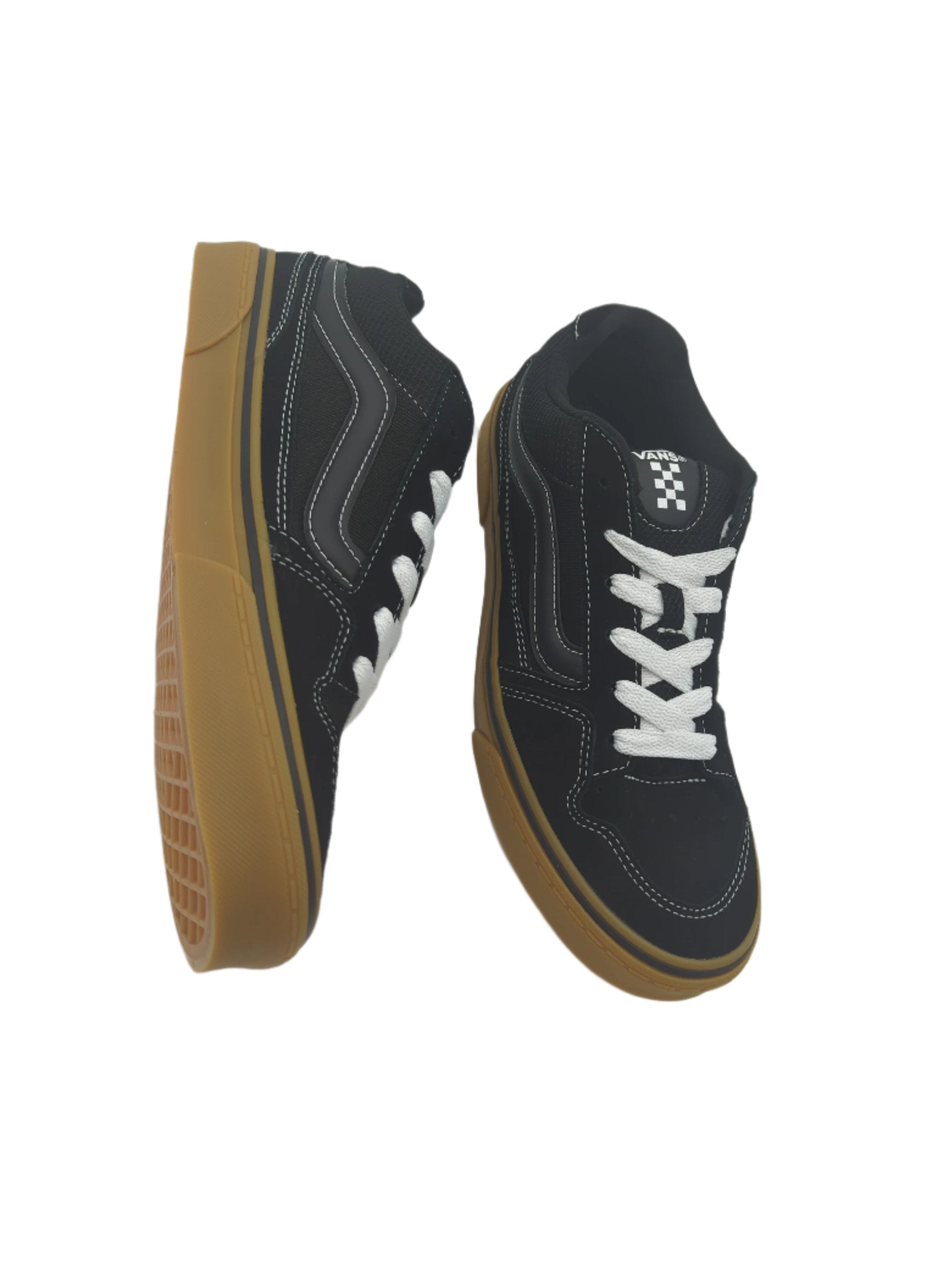 VANS Caldrone Black Suede Mesh Sneaker BLACK detail view