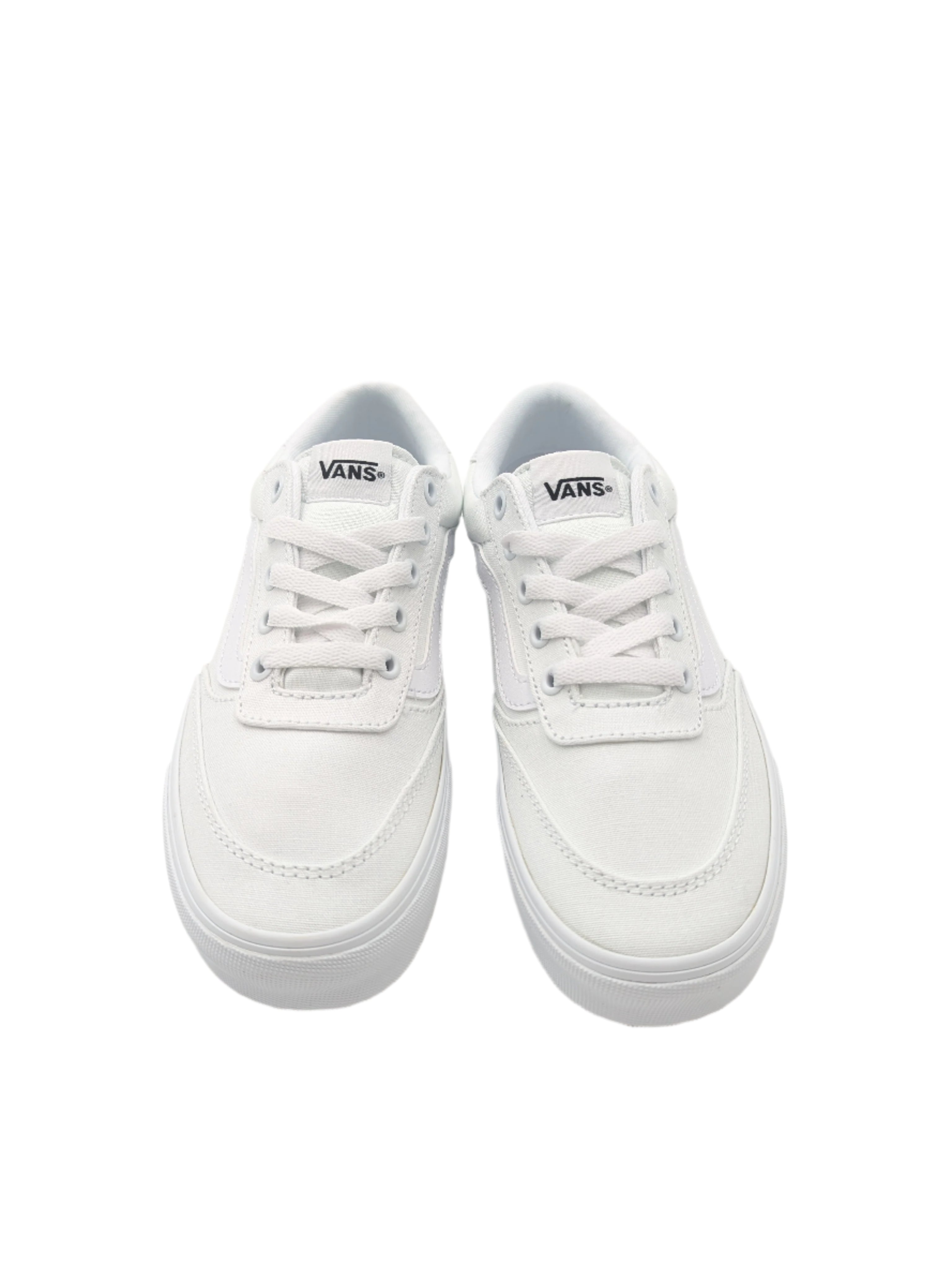 Vans Womens Brooklyn White Ladies Trainer White back view