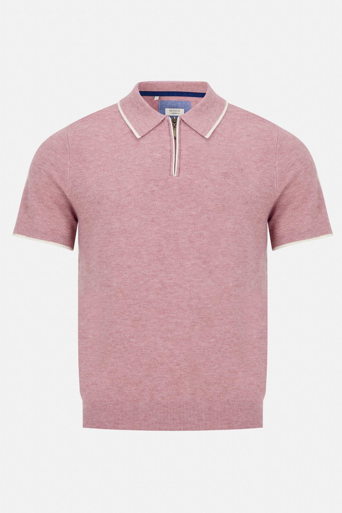BENETTI Jeremy Rose Polo Shirt ROSE front view