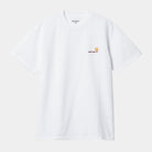 Carhartt WIP Short Sleeve American Script T-Shirt White back view